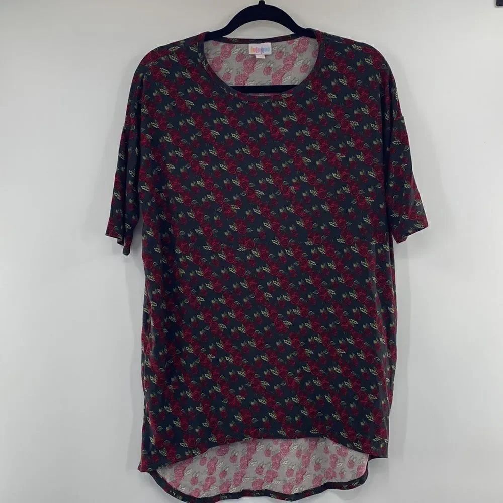 3For$20 LulaRoe High low Rose Top Size:XXS